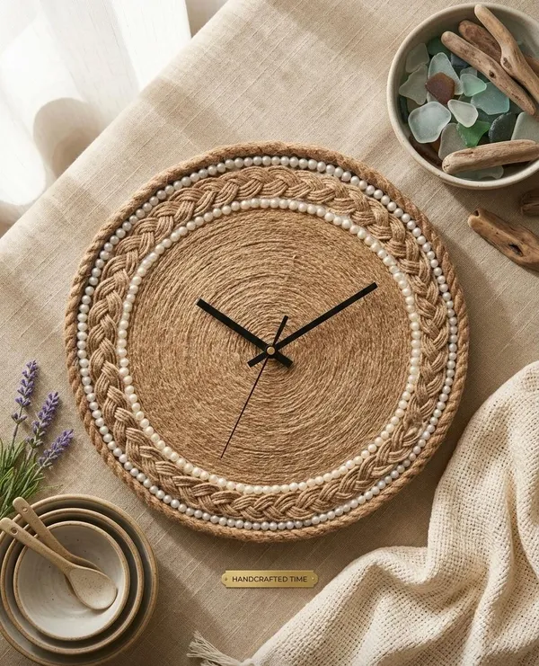 Bohemian_Jute_Wall_Clock