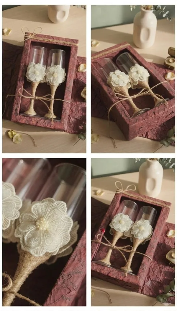 Ivory_Heirloom_Jute_Floral_Wedding_Champange_Glasses