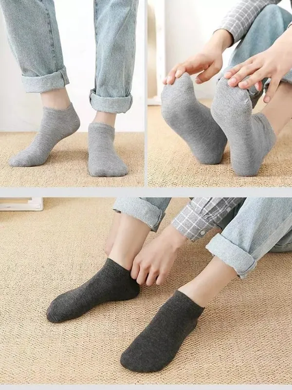 Plain_Ankle_Length_Socks_For_Men_Women_Unisex_Low_Cut_Socks_In_Soft_Pure_Cotton_Fabric_Stretchable_Breathable_Comfortable_Dailywear_Sock_Pack_Of_5