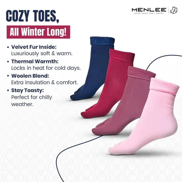 Woolen_Socks_For_Women_With_Velvet_Fur_Inside_Themral_Warm_Fur_Socks_For_Women_With_Thumb_Toe_Design_Pack_Of_4_Assorted_Colours