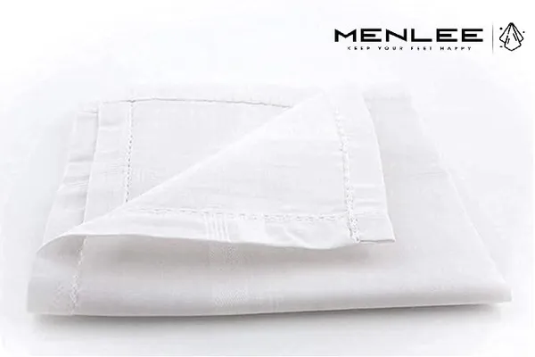 Product_Summary_Menlee_Handkerchief_Pack_Of_10_Cotton_Full_Size_Hanky_Set_Soft_Absorbent_Reusable_White_Handkerchiefs_Solid_Plain_Design_Gentle_On_Skin_Ideal_For_Office_Travel_Daily_Use