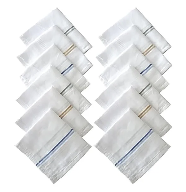 Cotton_Handkerchiefs_Soft_Breathable_And_Durable_Set_Of_12_Classic_Comfortable_And_Stylish_For_Everyday_Use_Ideal_For_Pocket_Or_Daily_Carry