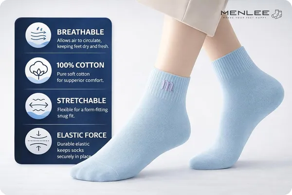 Product_Summary_Menlee_Cotton_Socks_For_Woman_Summer_Socks_For_Women_Women_Ankle_Length_Socks_Soft_Stretchable_Pastel_Cute_Colours_Lightweight_Anti_Odor_Daily_Wear_Gym_Sports_Athletic_Socks