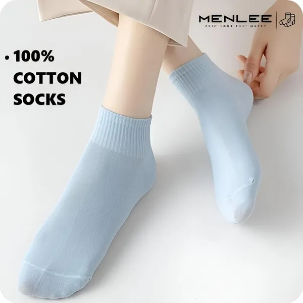 Product_Summary_Menlee_Cotton_Socks_For_Woman_Summer_Socks_For_Women_Women_Ankle_Length_Socks_Soft_Stretchable_Pastel_Cute_Colours_Lightweight_Anti_Odor_Daily_Wear_Gym_Sports_Athletic_Socks