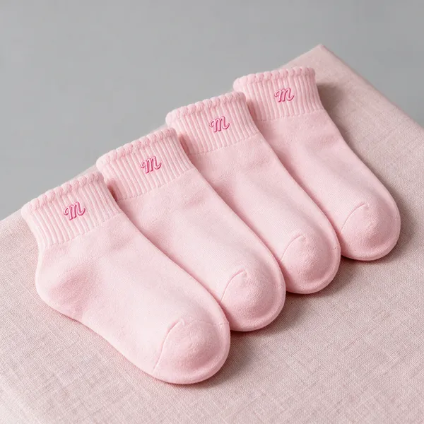 Pink_Ankle_Socks