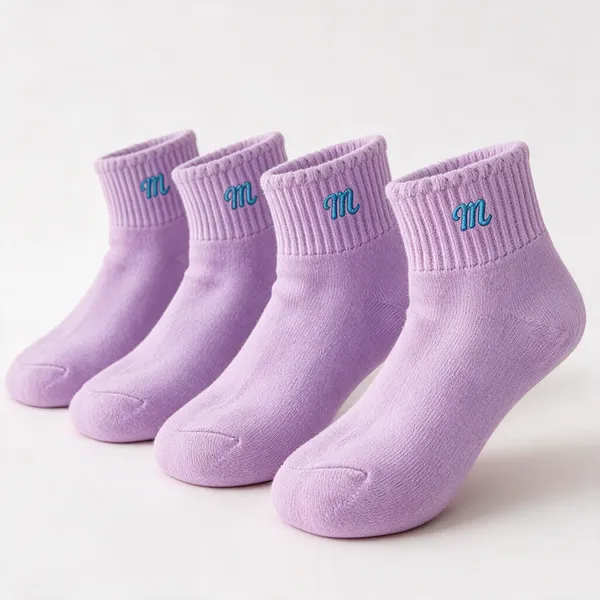 Lavender_Ribbed_Ankle_Socks_Pack_Of_5