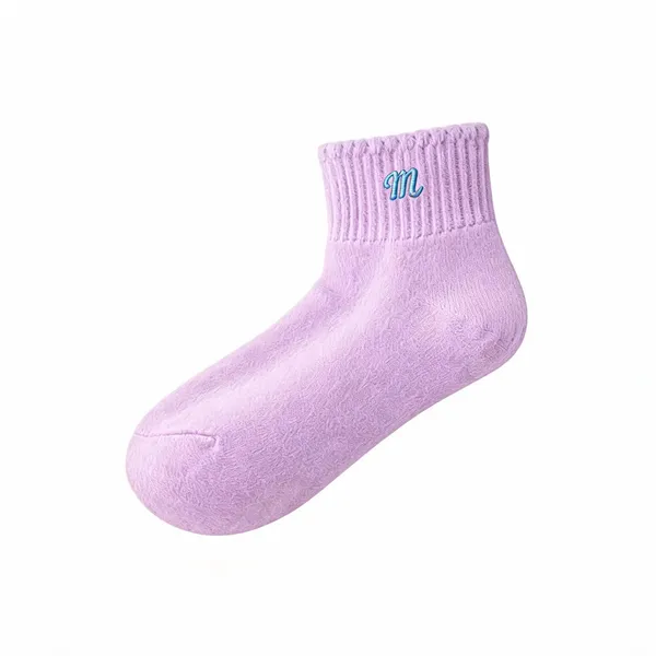 Lavender_Ribbed_Ankle_Socks_Pack_Of_5
