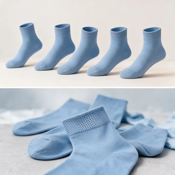 Light_Blue_Ankle_Socks_For_Adults_Pack_Of_5
