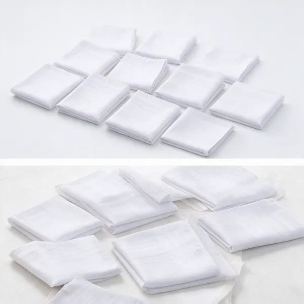 Gb_Men_S_Handkerchiefs_100_Cotton_Solid_White_With_Stripe_Large_Classic_Hankies_Bulk_Set_Pack_Of_10