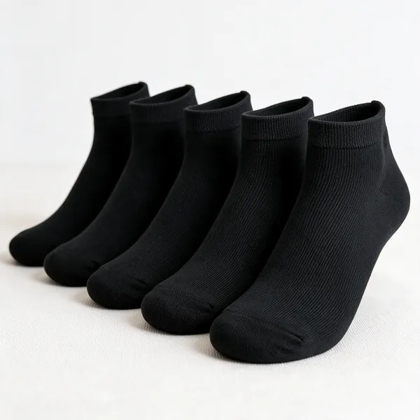 Black_Low-Cut_Ankle_Socks_Pack_Of_5