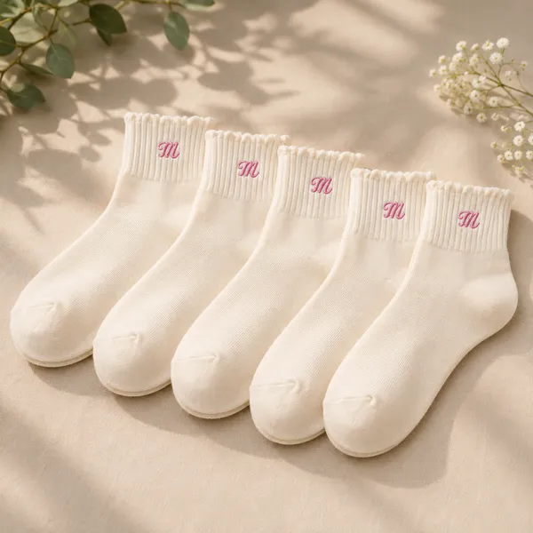 Cream_Ribbed_Ankle_Socks__Pack_Of_5