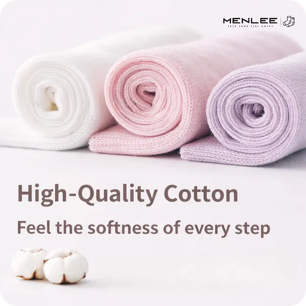 Menlee_Soft_Stretchable_Cotton_Socks_For_Women_|_Ankle_Length|Pack_Of_5