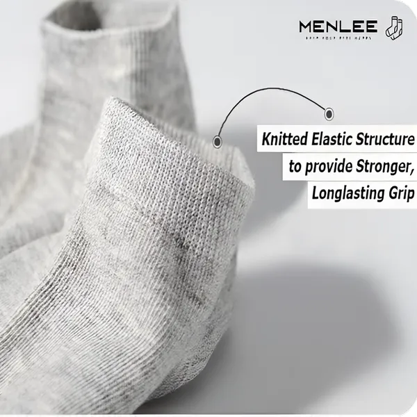 Soft_Pure_Cotton_Fabric_Stretchable_Breathable_Ankle_Length_Socks_For_Unisex|_Pack_Of_5