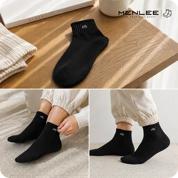 Soft_Stretchable_Daily_Wear_Ankle_Length_Cotton_Socks_For_Summer_|_Pack_Of_5
