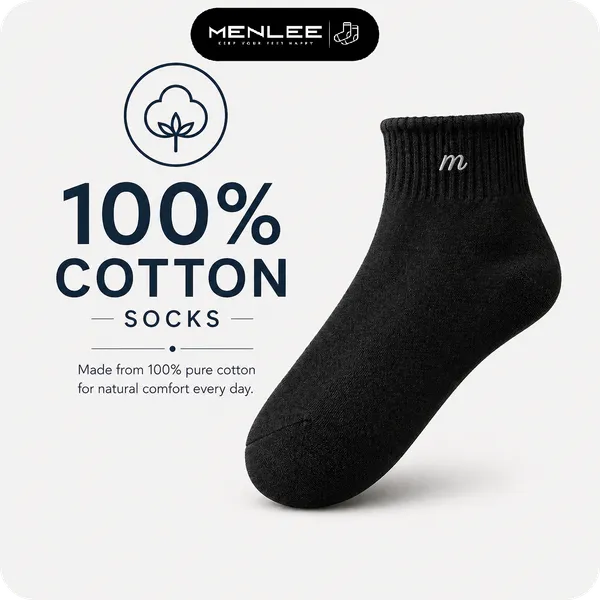 Soft_Stretchable_Daily_Wear_Ankle_Length_Cotton_Socks_For_Summer_|_Pack_Of_5