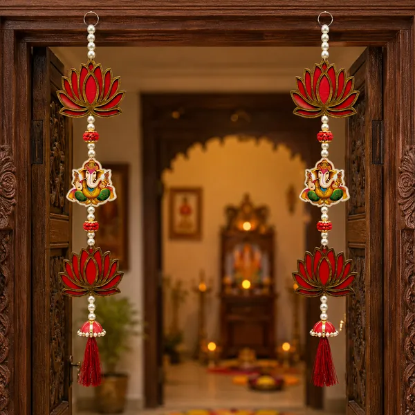 Lotus_Ganesha_Religious_Wall_Hanging_Set