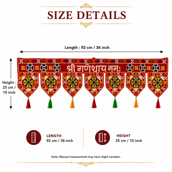 Red_Fabric_Festive_Ganesh_Toran_Door_Hanging