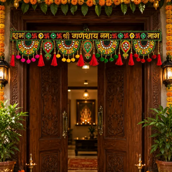 Traditional_Multicolour_Shubh_Swastik_Door_Toran