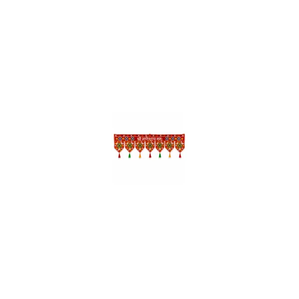 Red_Fabric_Festive_Ganesh_Toran_Door_Hanging