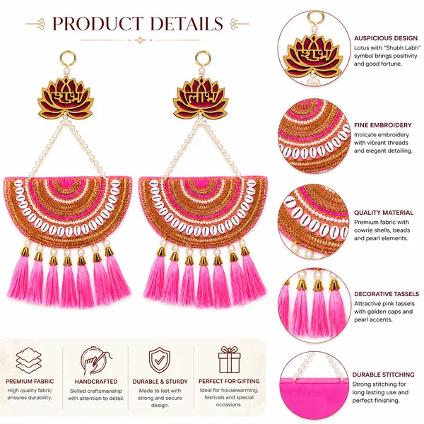 Pink_Fabric_Festive_Lotus_Embroidered_Wall_Hanging_Set