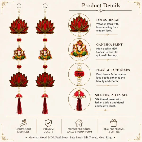 Lotus_Ganesha_Religious_Wall_Hanging_Set