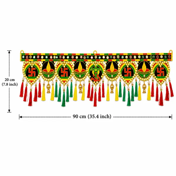 Rahodu_Traditional_Handmade_Shubh_Labh_Door_Toran_with_Swastik,_Diya_&_Ganeshh_Design_|_Decorative_Bandhanwar_for_Home_Entrance,_Pooja_Room_&_Festival_Decor_Size_36_x_9_Inch