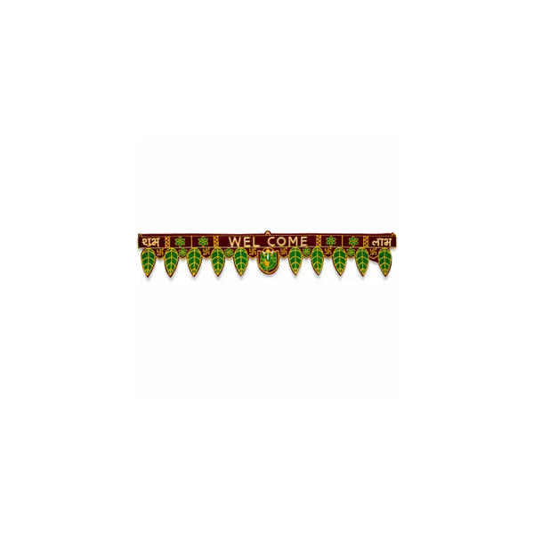Welcome_Leaf_Pattern_Decorative_Door_Hanging