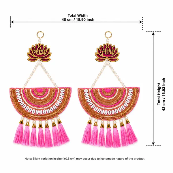 Pink_Fabric_Festive_Lotus_Embroidered_Wall_Hanging_Set