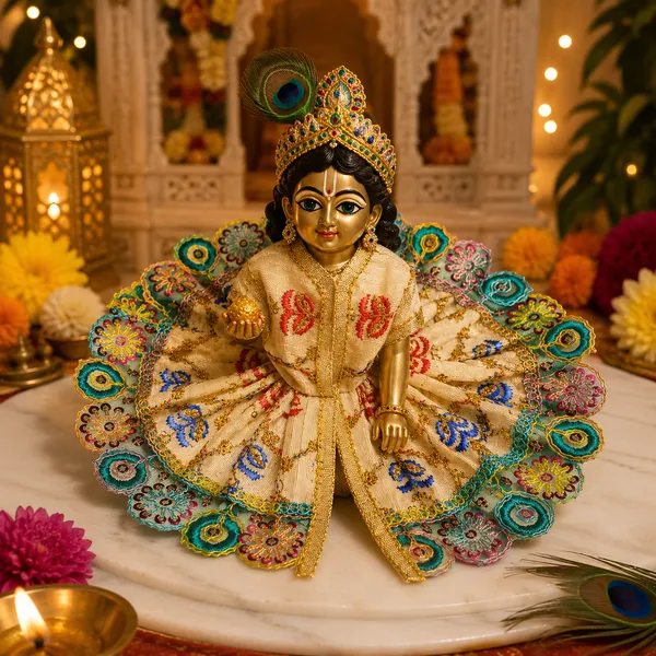 Multicolour_Embroidered_Laddu_Gopal_Vagha_Size_4