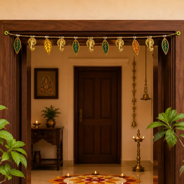 Beaded_Traditional_Ganesha_Leaf_Door_Toran