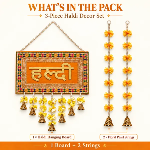 Rahodu_Haldi_Decoration_Combo_–_Traditional_Wall_Hanging_with_2_Floral_Pearl-Style_Strings_&_Golden_Bells