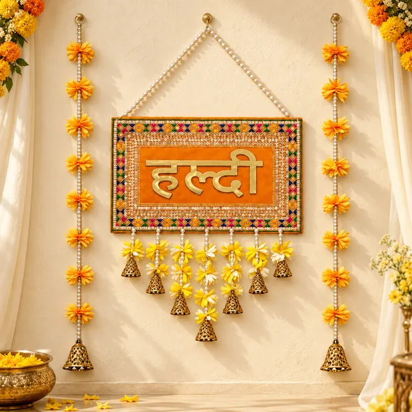 Rahodu_Haldi_Decoration_Combo_–_Traditional_Wall_Hanging_with_2_Floral_Pearl-Style_Strings_&_Golden_Bells
