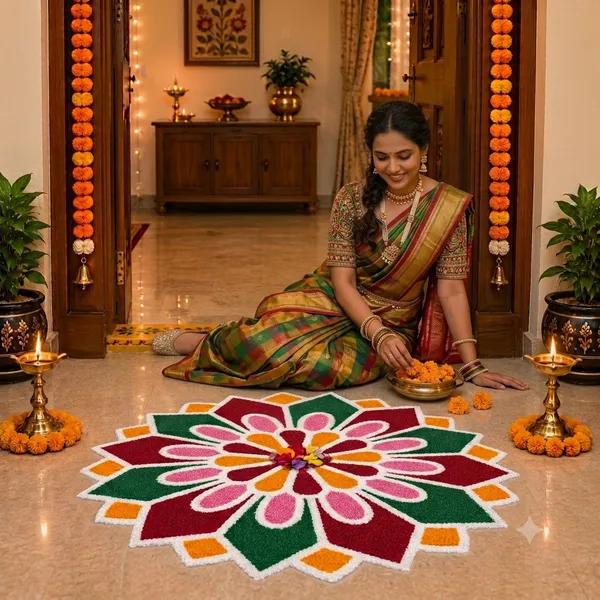 Rahodu_Handmade_Floral_Rangoli_Mat_for_Floor_Decoration_|_Multicolor_Traditional_Home_Decor