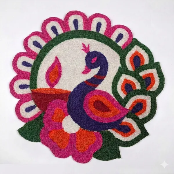 Rahodu_Handmade_Peacock_Rangoli_Mat_for_Floor_Decoration_|_Multicolor_Traditional_Home_Decor