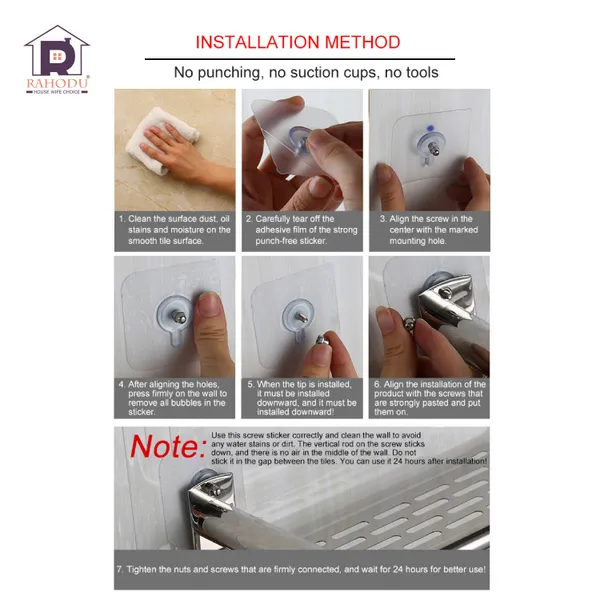 Rahodu_Nail_Free_Wall_Screw_Adhesive_Non-Trace_No_Drilling_Bathroom_Installation_Pack_of_10