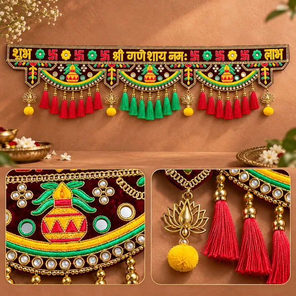 Rahodu_Shubh_Labh_Door_Toran_36x7_Inch_|_Ganeshay_Namah_Bandhanwar_|_Traditional_Decorative_Toran_for_Main_Door