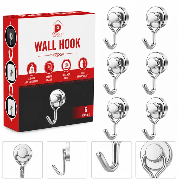 Rahodu_Stainless_Steel_Magnetic_Wall_Hook_for_Kitchen_Bathroom_Home_6_Pcs__Pack_of_6