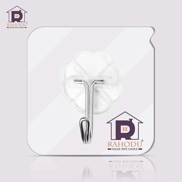 Rahodu_Strong_Adhesive_Sticky_Hook_For_Kitchen_&_Bathroom_Pack_of_10_(_Do_Not_Stick_On_Painted_wall_)