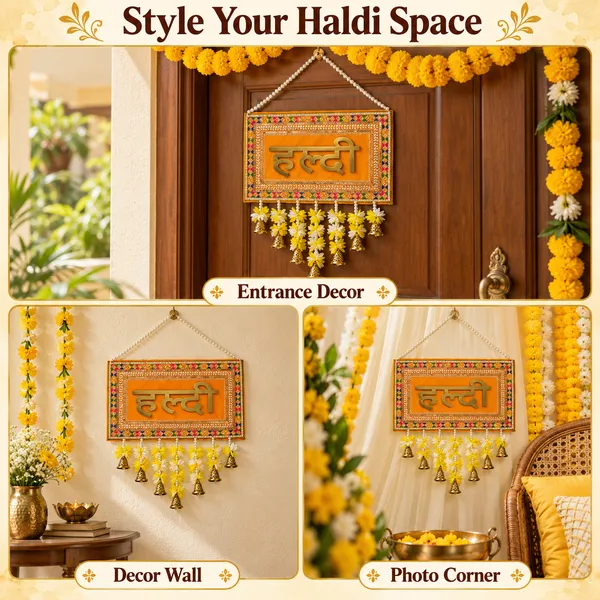 Rahodu_Traditional_Haldi_Wall_Hanging_with_Multicolour_Border,_Floral_Danglers_&_Golden_Bells