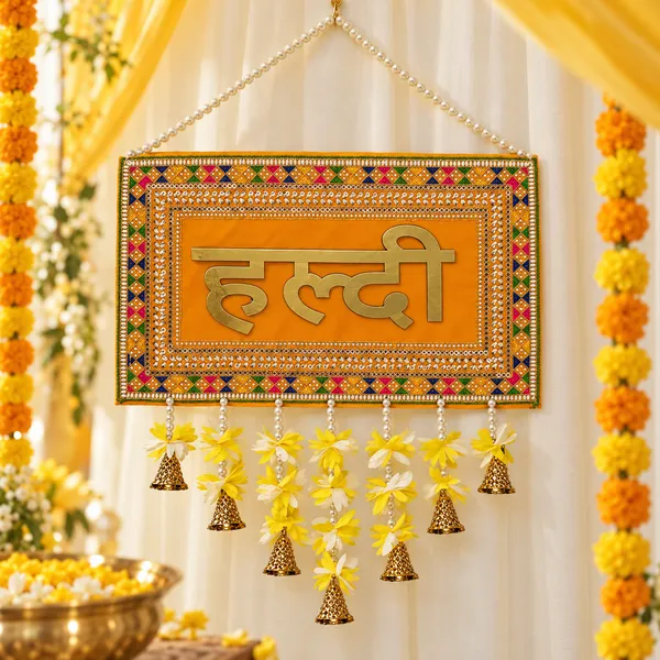Rahodu_Traditional_Haldi_Wall_Hanging_with_Multicolour_Border,_Floral_Danglers_&_Golden_Bells
