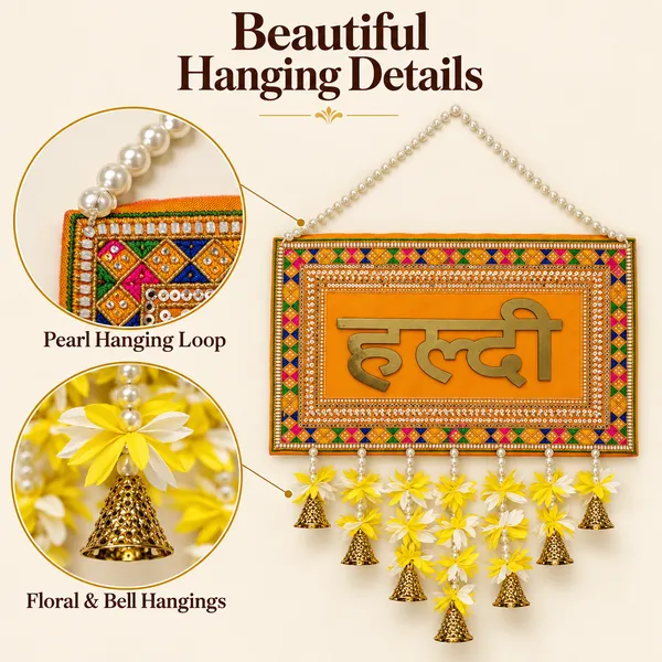 Rahodu_Traditional_Haldi_Wall_Hanging_with_Multicolour_Border,_Floral_Danglers_&_Golden_Bells