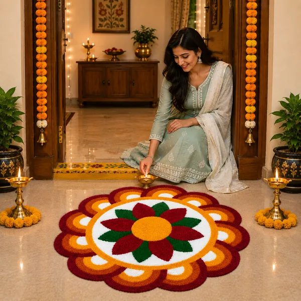 Rahodu_Traditional_Handmade_Floral_Rangoli_Mat_for_Home_Entrance_&_Festival_Decoration