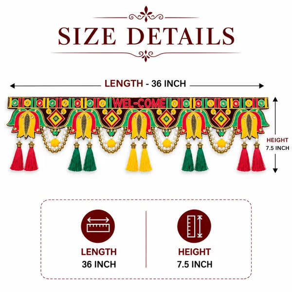 Rahodu_Traditional_Welcome_Bandhanwar_Toran_36x7.5_Inch_|_Multicolor_Door_Hanging_|_Festive_Home_Entrance_Decoration