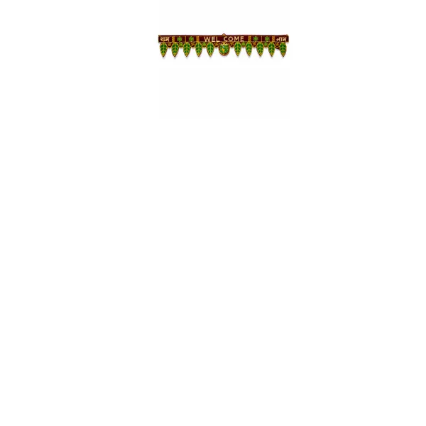 Welcome_Leaf_Pattern_Decorative_Door_Hanging