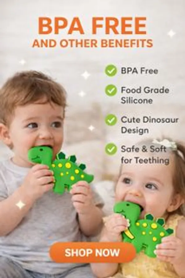 Baby_Silicone_Teether_Of_Bright_Green_Dianosor_Soft_Bpa_Free_0_24_Months_Teether