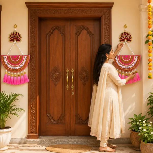 Pink_Fabric_Festive_Lotus_Embroidered_Wall_Hanging_Set