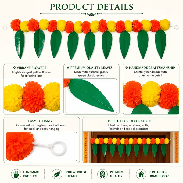 Rahodu_Traditional_Marigold_Flower_&_Mango_Leaf_Door_Toran_|_Decorative_Bandhanwar_Hanging_for_Main_Door,_Mandir,_Home_&_Festival_Decoration_|_Multicolor_|_36_x_8_Inch