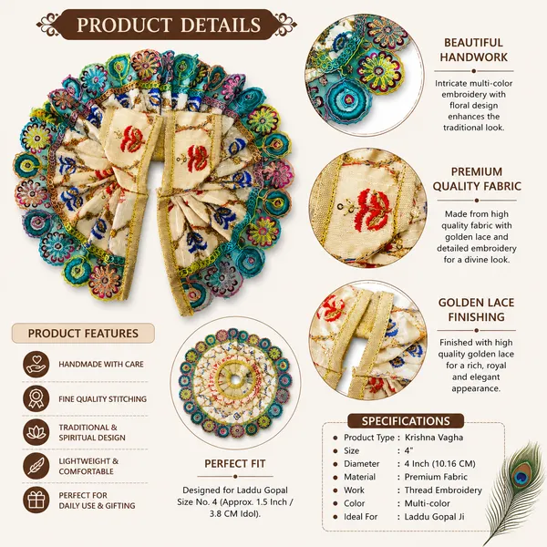 Multicolour_Embroidered_Laddu_Gopal_Vagha_Size_4