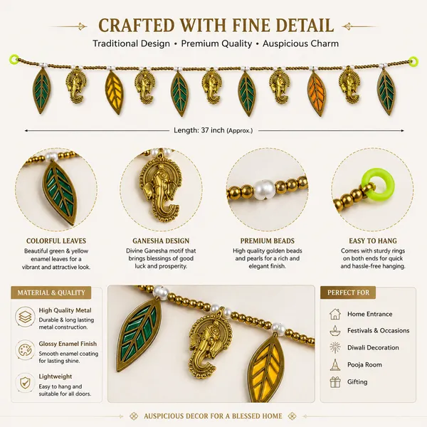 Beaded_Traditional_Ganesha_Leaf_Door_Toran