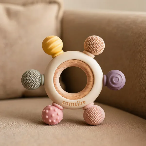 Multicolor_Food_Grade_Silicone_(Bpa_Free),_Wood_Teething_Relief_&_Soothing_Baby_Teether